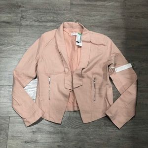 Linen Moto Jacket